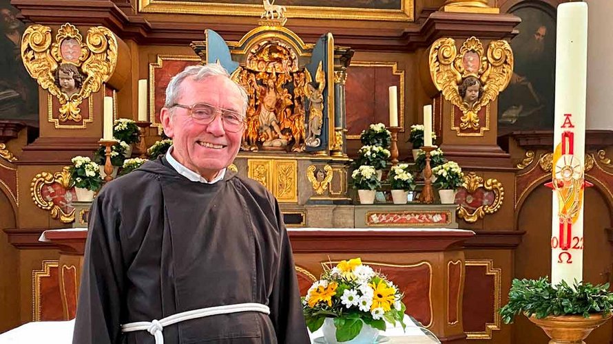 Pater Gisbert Schütte feiert in Werne sein Diamantenes Ordensjubiläum. | Foto: Johannes Bernard