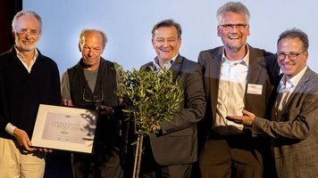 Gruppenbild vom Ökumenischen Filmpreis in Recklinghausen.