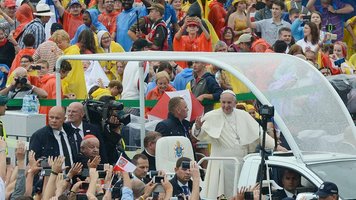 Papst Franziskus beim Weltjugendtag 2016