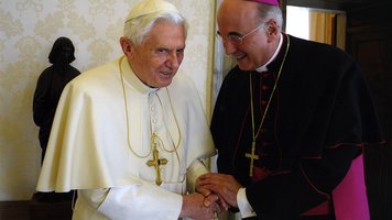 Papst Benedikt und Bischof Felix Genn