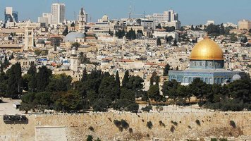 Blick auf die Altstadt von Jerusalem mit Felsendom