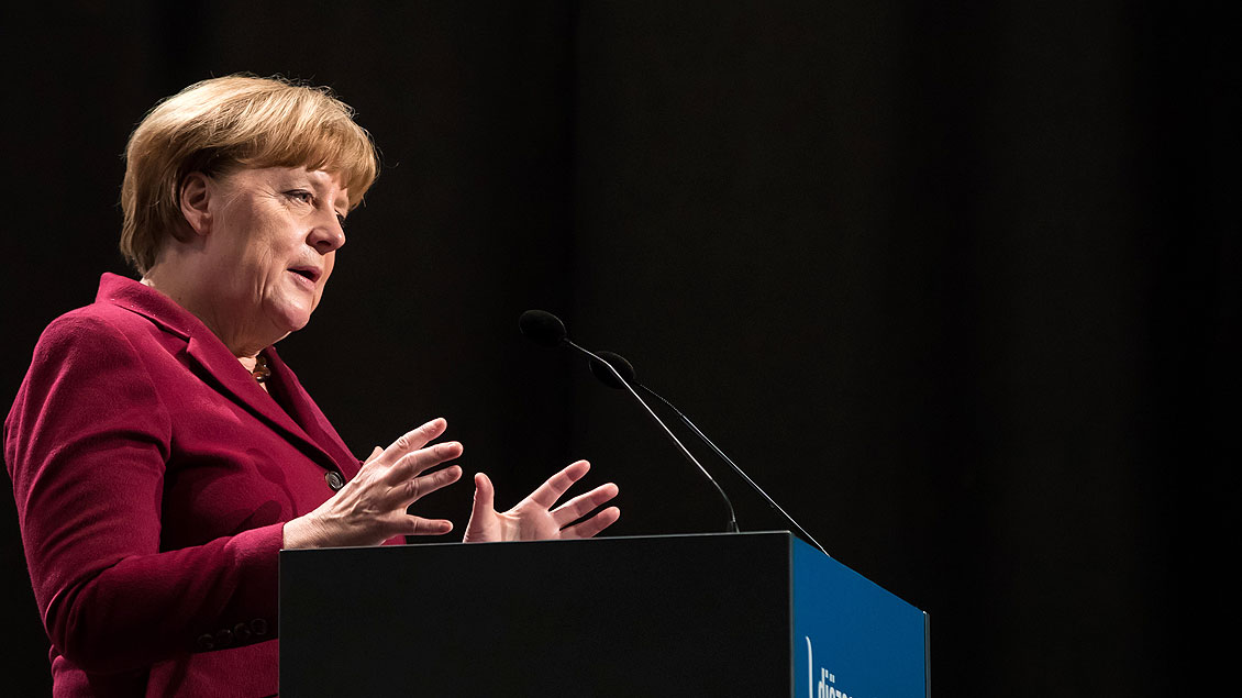 Bundeskanzlerin Angela Merkel. Foto: Daniel Karmann, Bistum Würzburg