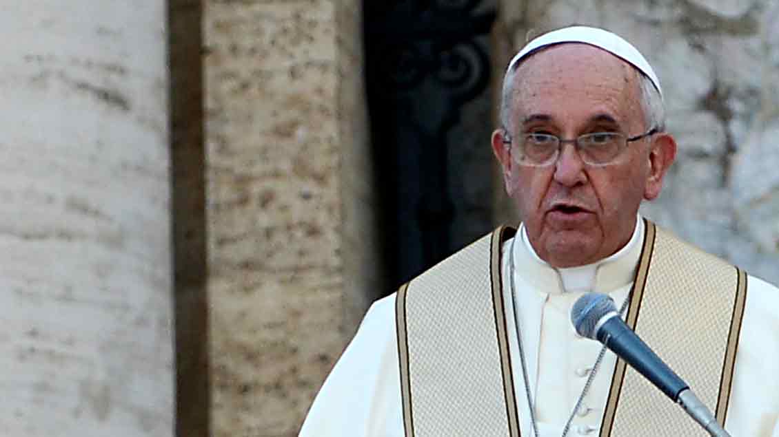 „Ich will, dass wir alle unsere Anstrengungen erneuern, damit es unter uns nie wieder solche Grausamkeiten gibt“: Papst Franziskus.