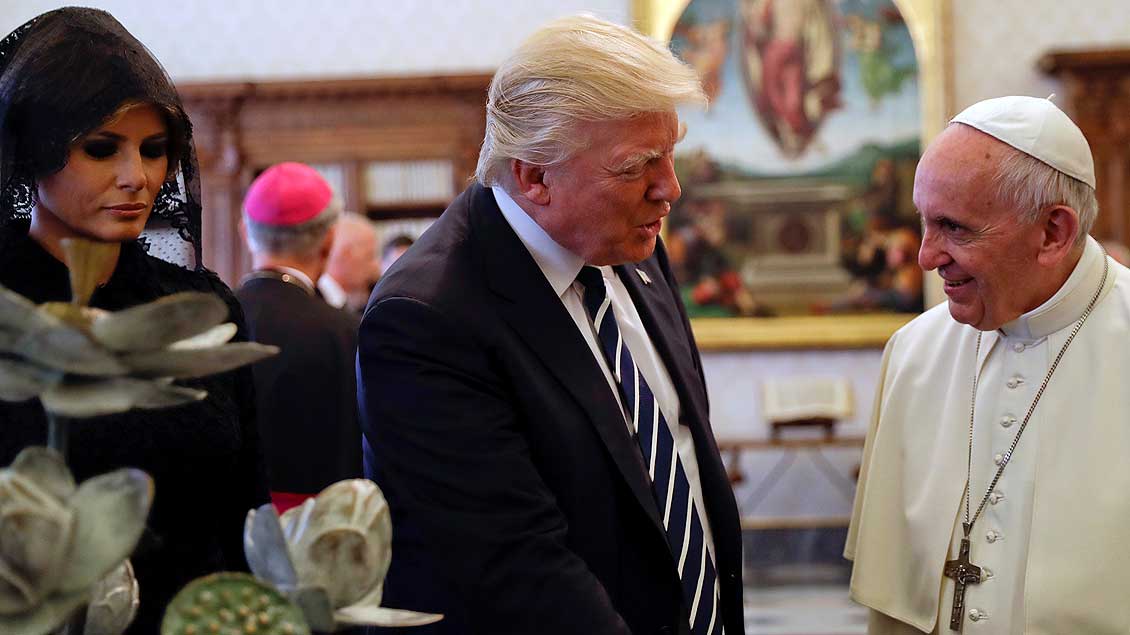 Trump beim Papst Foto: Reuters