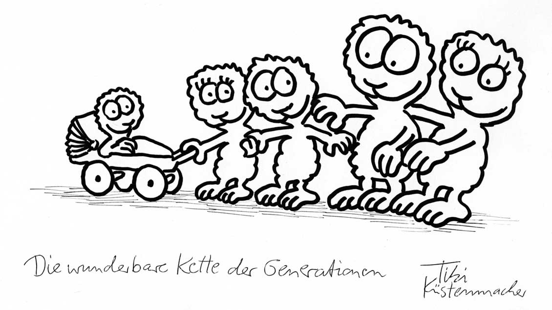 Karikatur von Werner Tiki Küstenmacher