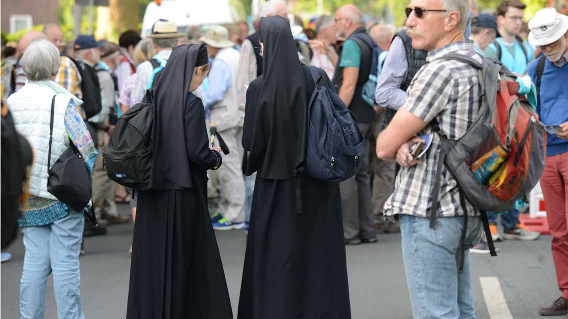 Beobachtungen von der Wallfahrt des Katholikentags von Münster nach Telgte. | Foto: Michael Bönte