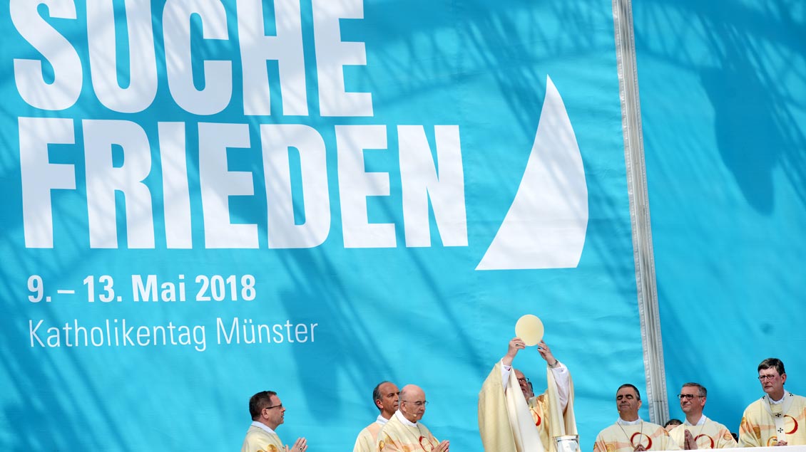 "Suche Frieden" lautete das Motto des katholikentages in Münster. | Foto: Michael Bönte