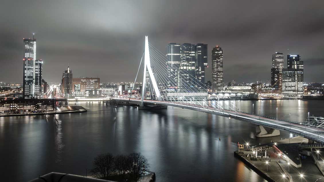 Rotterdam bei Nacht