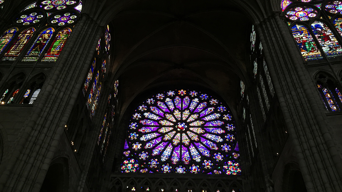 Fenster in der Kathedrale Saint Denis Foto: Markus Nolte
