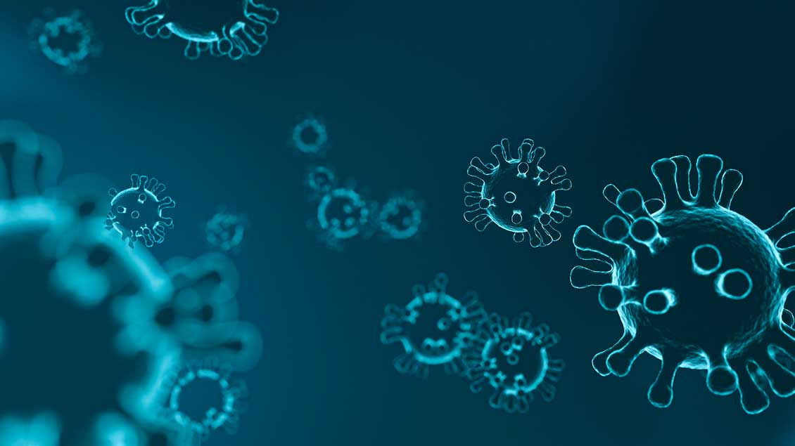 Schematische Darstellung eines Virus. Foto: pixabay.com