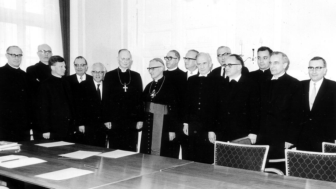 Die ersten „Oldenburger ökumenischen Gespräche“ im Januar 1966 in Vechta. | Foto: Offizialatsarchiv