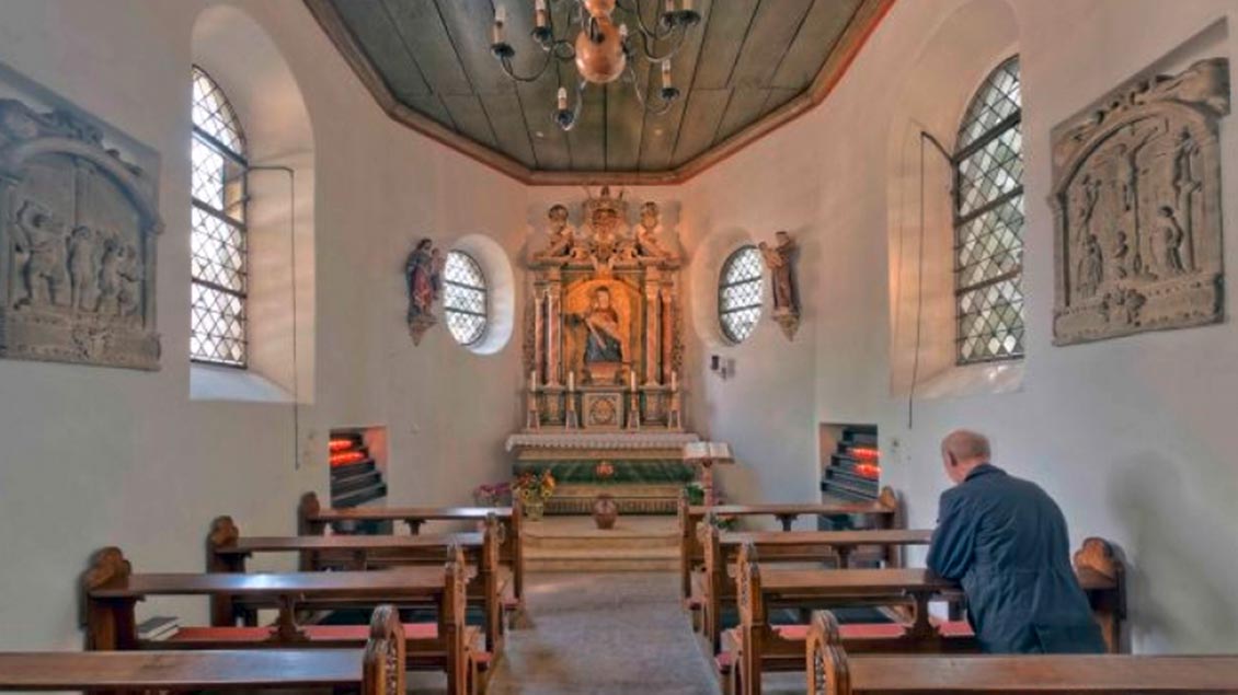 Die Gnadenkapelle mit dem Gnadenbild der Schmerzensmutter war trotz Corona selten leer. | Foto: Andreas Böhm