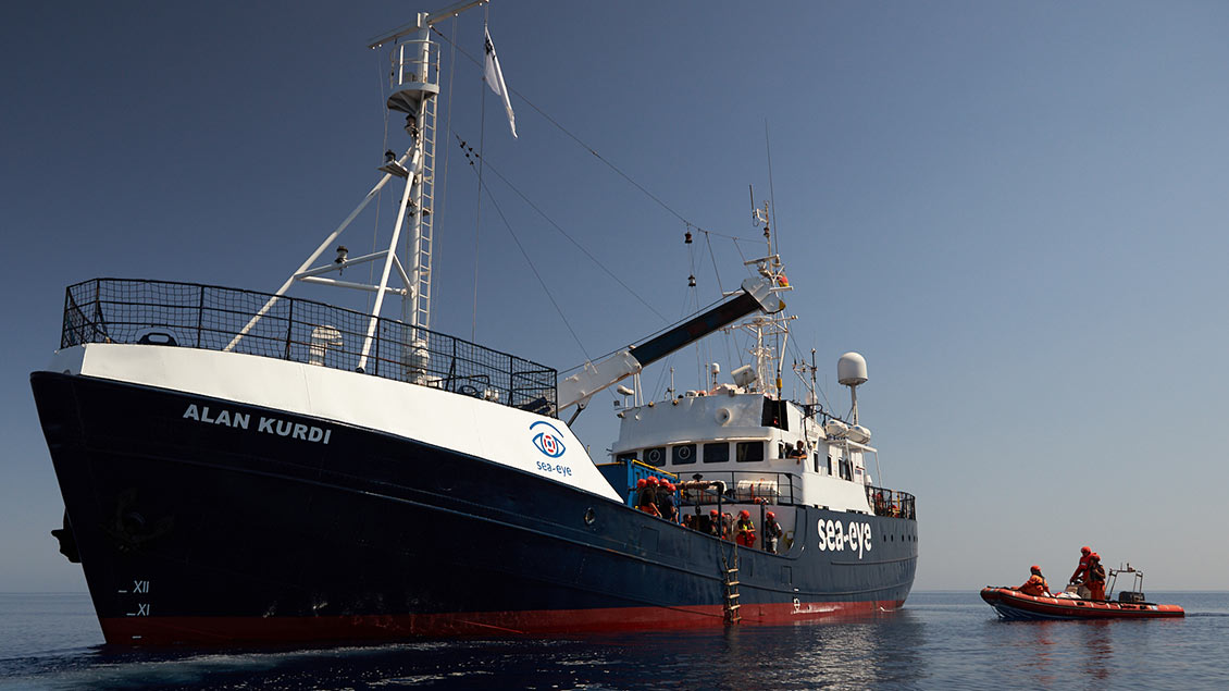 Die Besatzung der „Alan Kurdi“ konnte beim Einsatz im September 133 Menschen retten. | Foto: Fabian Heinz (Sea Eye)