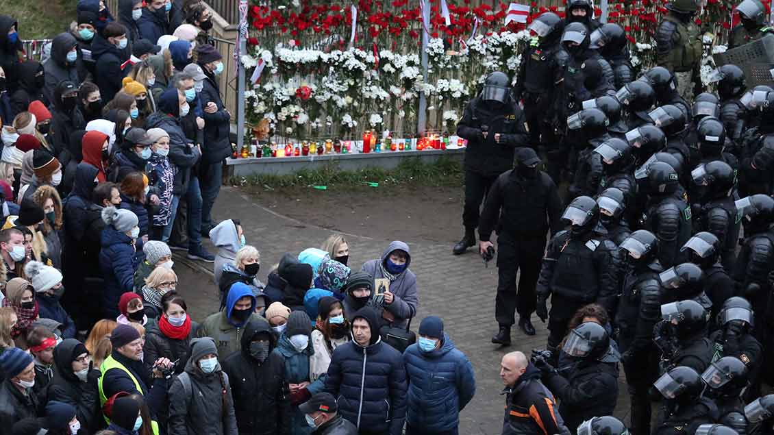 Protest in Minsk Foto: Stringer . (Reuters)