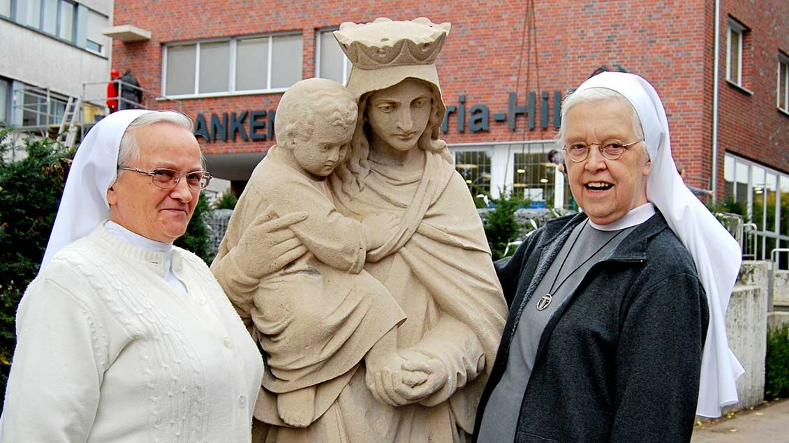 Die Ordensschwestern Answera und Bernardine Foto: Klinikum Westmünsterland