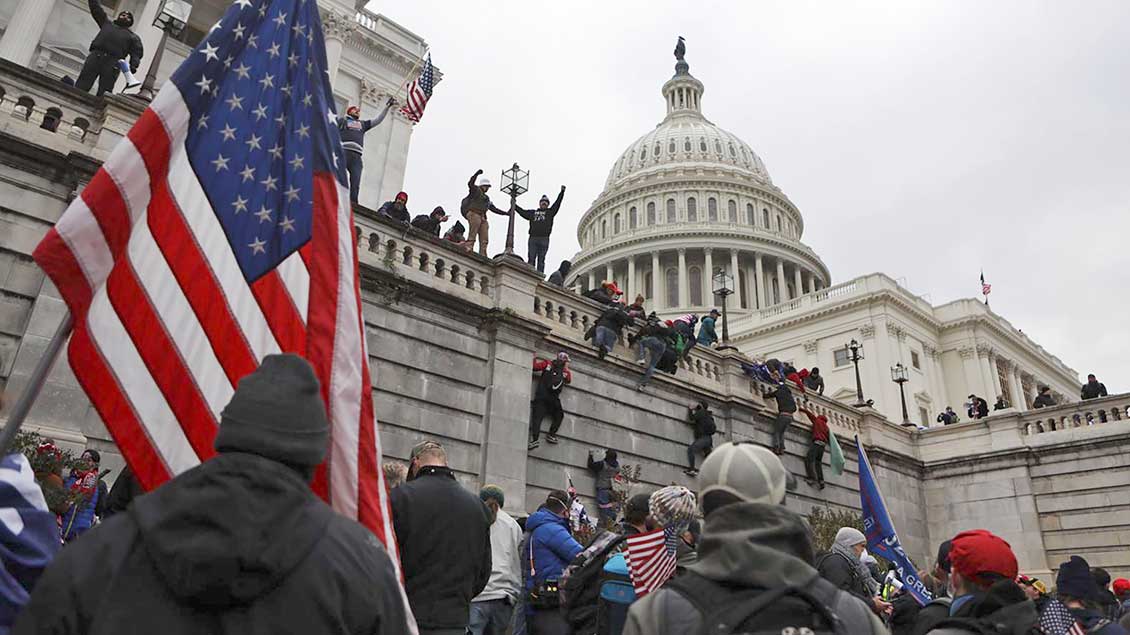 Sturm auf das Kapitol Foto: Jim Urquhart (Reuters)