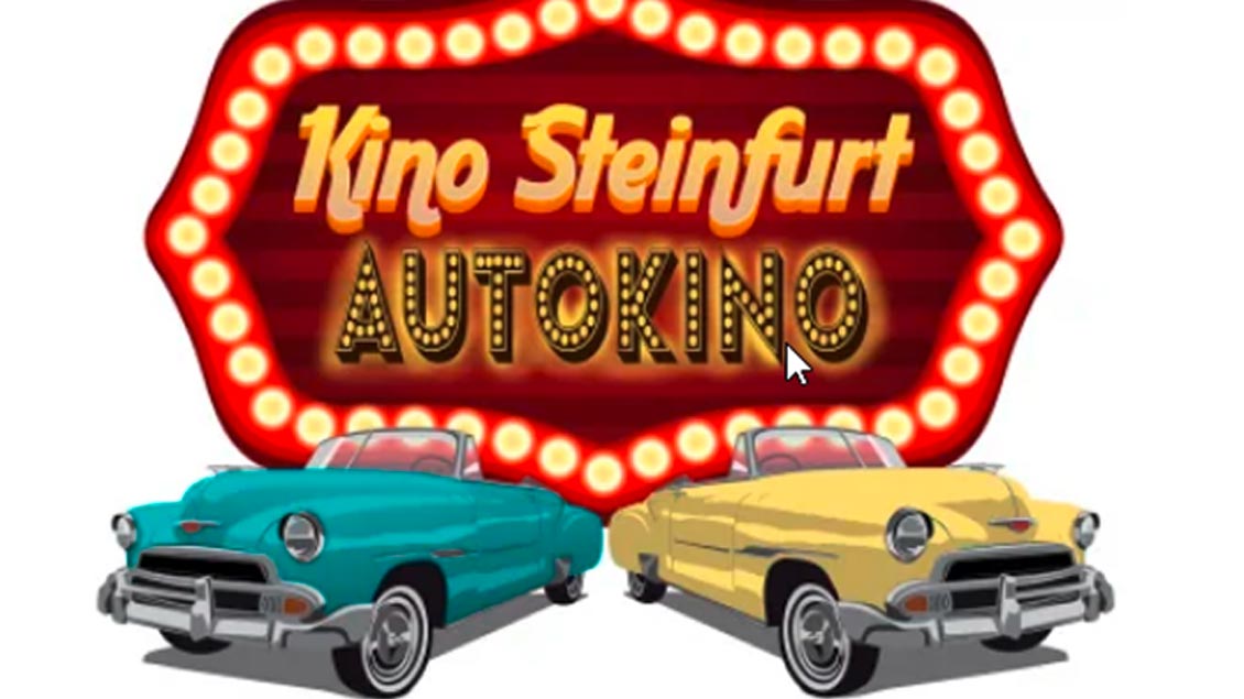 Werbung für das Autokino Steinfurt Foto: pd