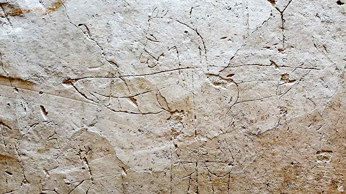 Spottkreuz aus dem 2. Jahrhundert Foto: Michael Merten (KNA)
