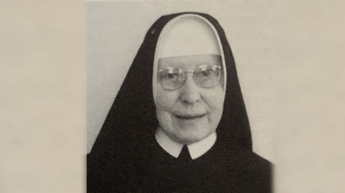 Schwester Laudaberta van Hal galt als couragiert und respektiert. | Archiv der Clemensschwestern Münster