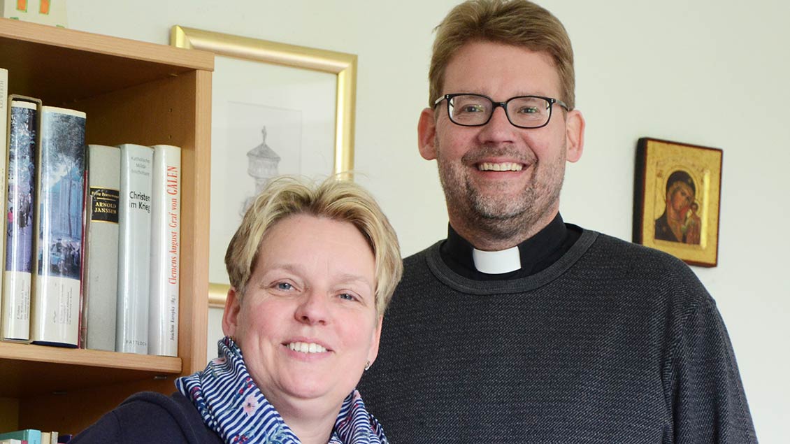 Pfarrer Ulrich Schulte Eistrup mit seiner Schwester Veronika Heitplatz Foto: Gudrun Niewöhner (pbm)