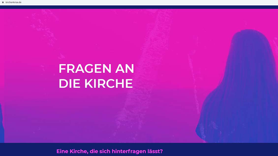 Startseite von kirchenkrise.de