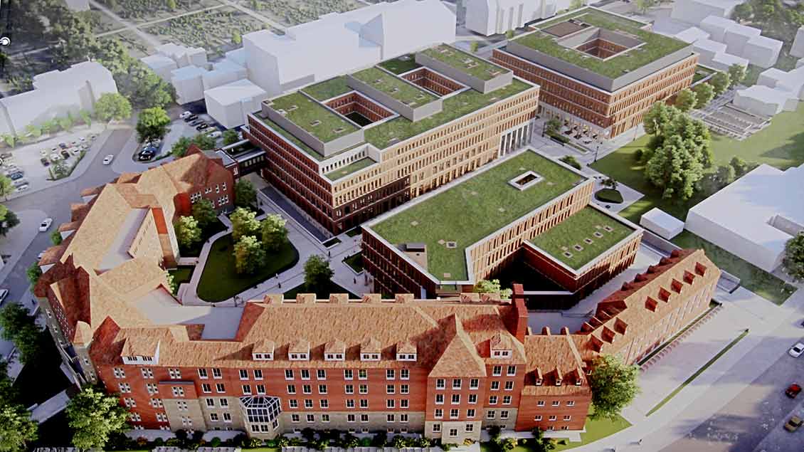 Plan des künftiges Campus