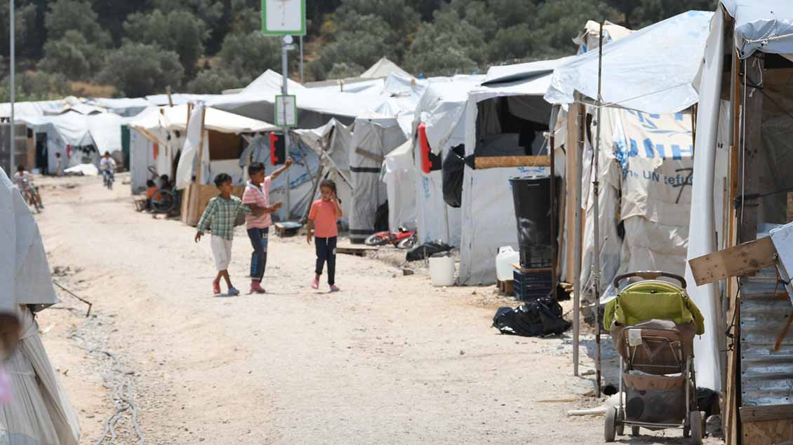 Die Situation im Flüchtlingslager Kara Tepe sei katastrophal. Foto: Caritas International