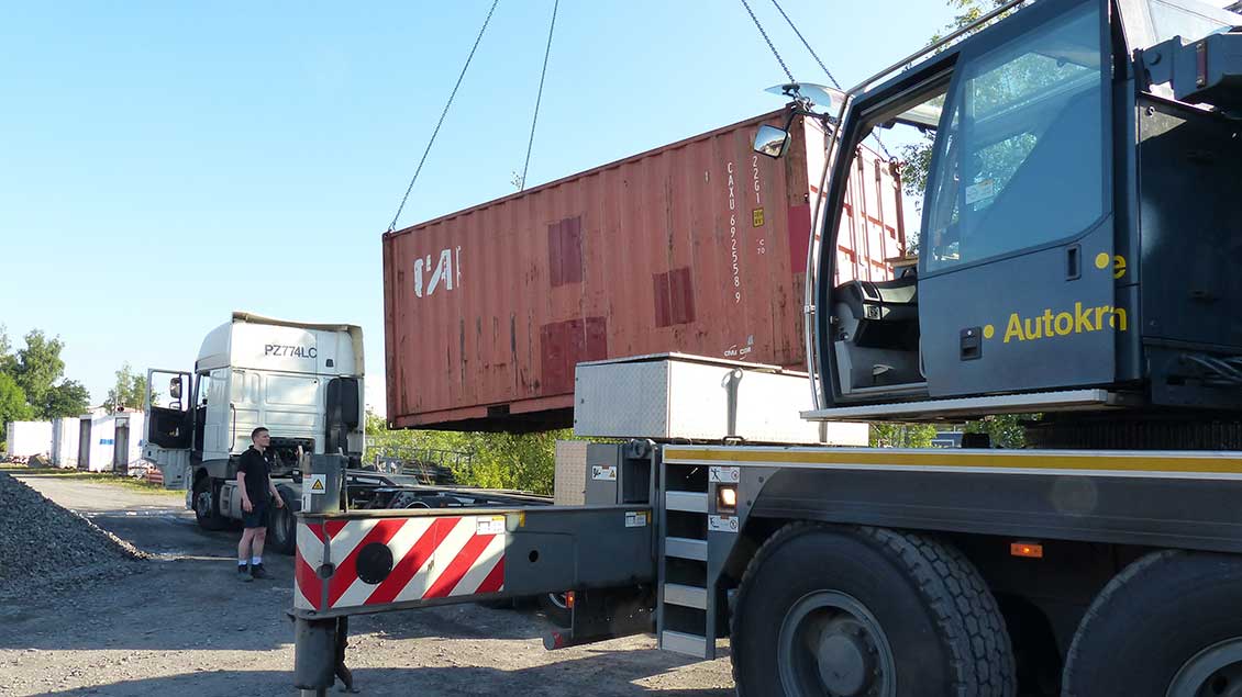 Ende Juni ging es für den Container vom Standort Ochtrup nach Antwerpen. | Foto: pd