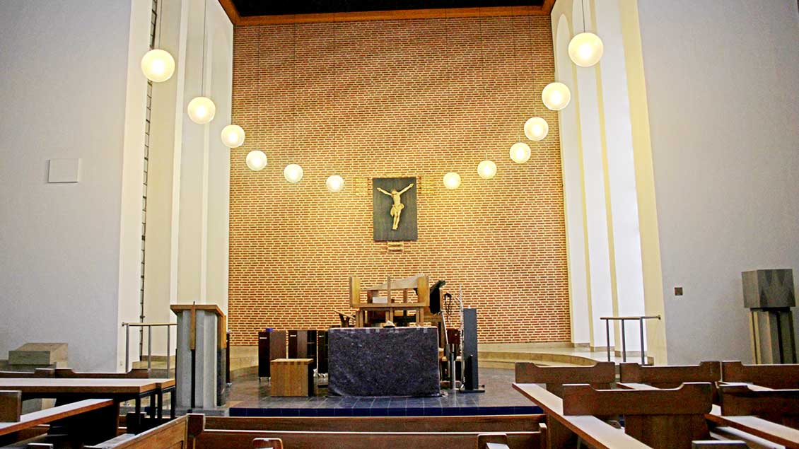 Der Altarraum ist unverändert geblieben. | Foto: Johannes Bernard