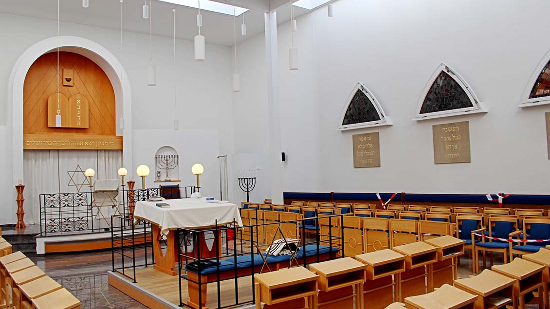 Innenraum der Synagoge in Recklinghausen.