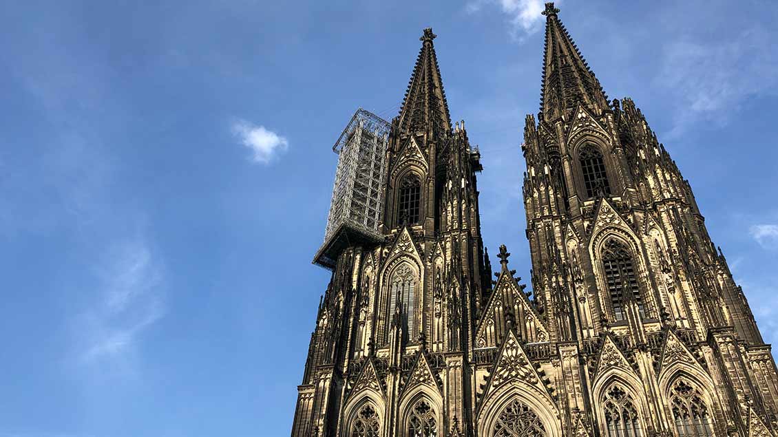 Kölner Dom mit Gerüst Foto: Markus Nolte