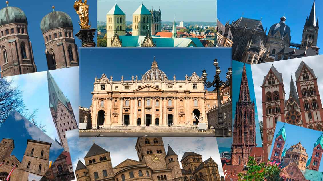 Puzzle aus deutschen Kathedralen Fotos: Bönte, Nolte, pixabay