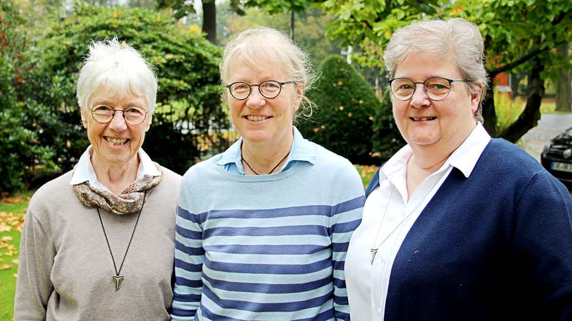 chwester Mathilde Haßenkamp (erste Assistentin), Schwester Judith Kohorst (Provinzoberin) und Susann Stader (Rätin). Foto: Johannes Bernard