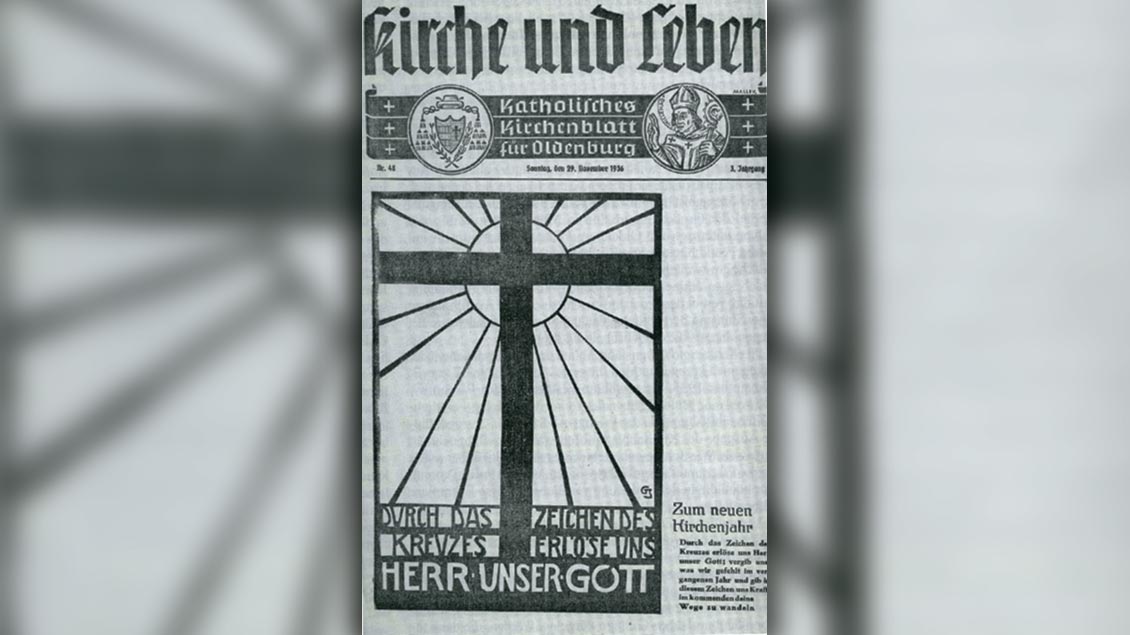 Versteckter Protest trotz Zensur: Titelseite von „Kirche+Leben“ im November 1936. | Foto: Offizialatsarchiv