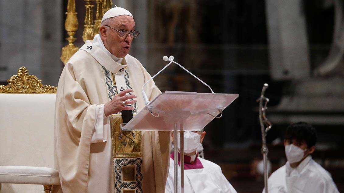 Papst Franziskus im Petersdom Foto: Fabio Frustaci (Zuma Press/imago)