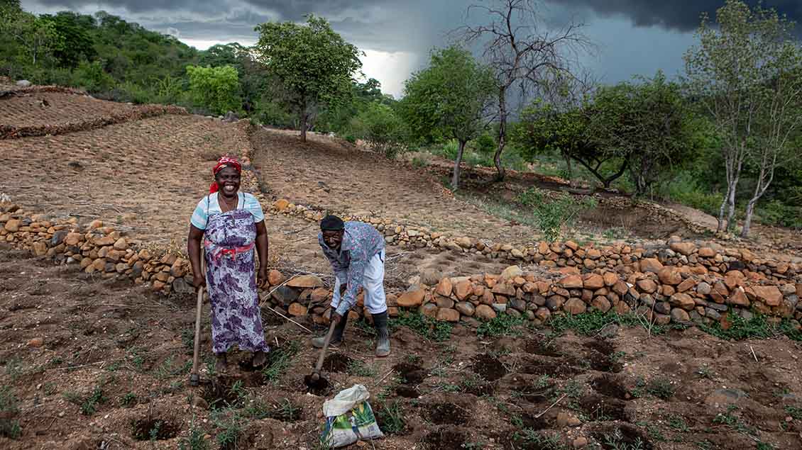 Bauern in Simbabwe