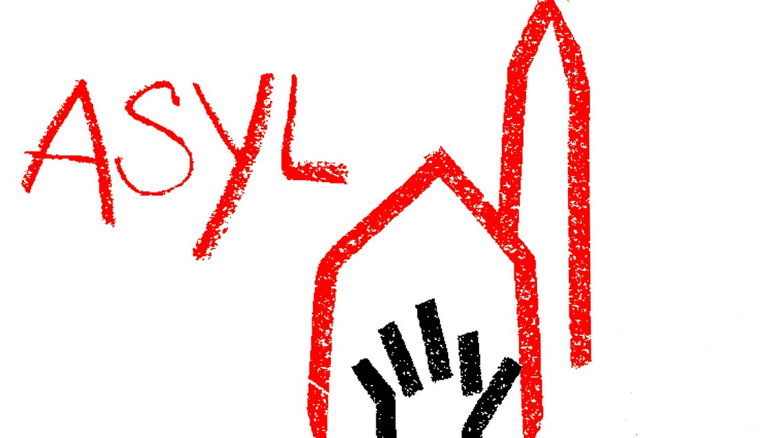 Logo: Asyl in der Kirche Grafik: pd
