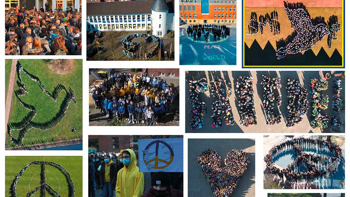 Collage der Fotoaktion der katholischen Schulen Fotocollage: Bistum Münster