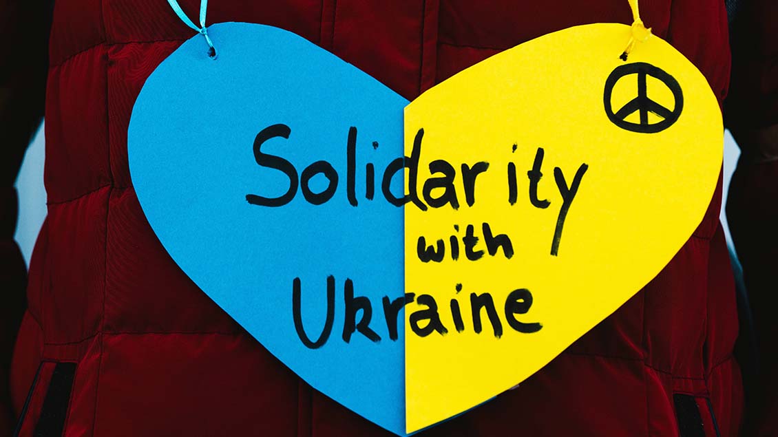 Solidarität mit der Ukraine Foto: Ying Tang (imago)