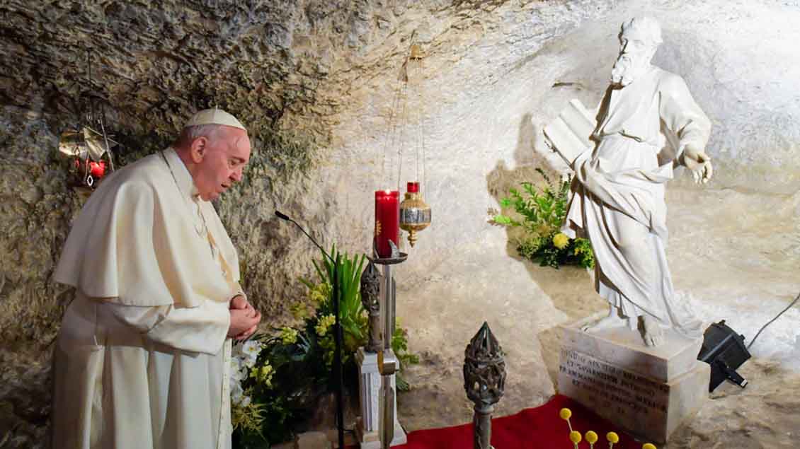 Papst Franziskus auf Malta Foto: Romano Siciliani (KNA)