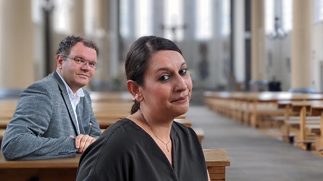 Pfarrer Guido Wachtel und Cynthia Rosenberger