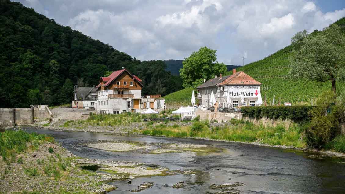 Beschädigte Häuser in Bad Neuenahr-Ahrweiler