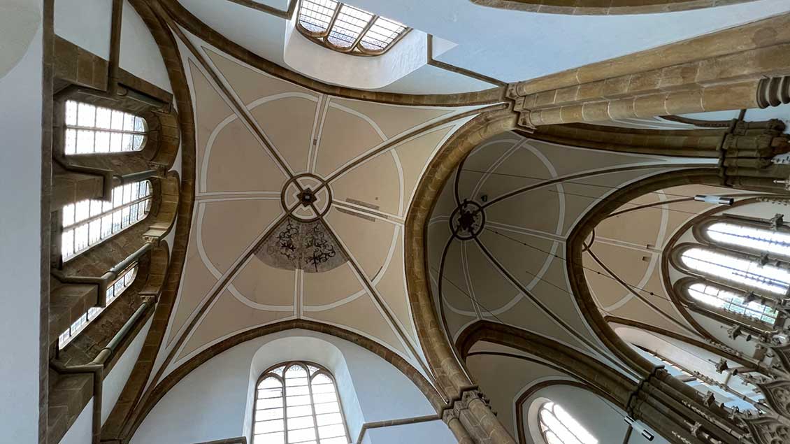Blick ins Gewölbe der Abteikirche Marienfeld. | Foto: Markus Nolte