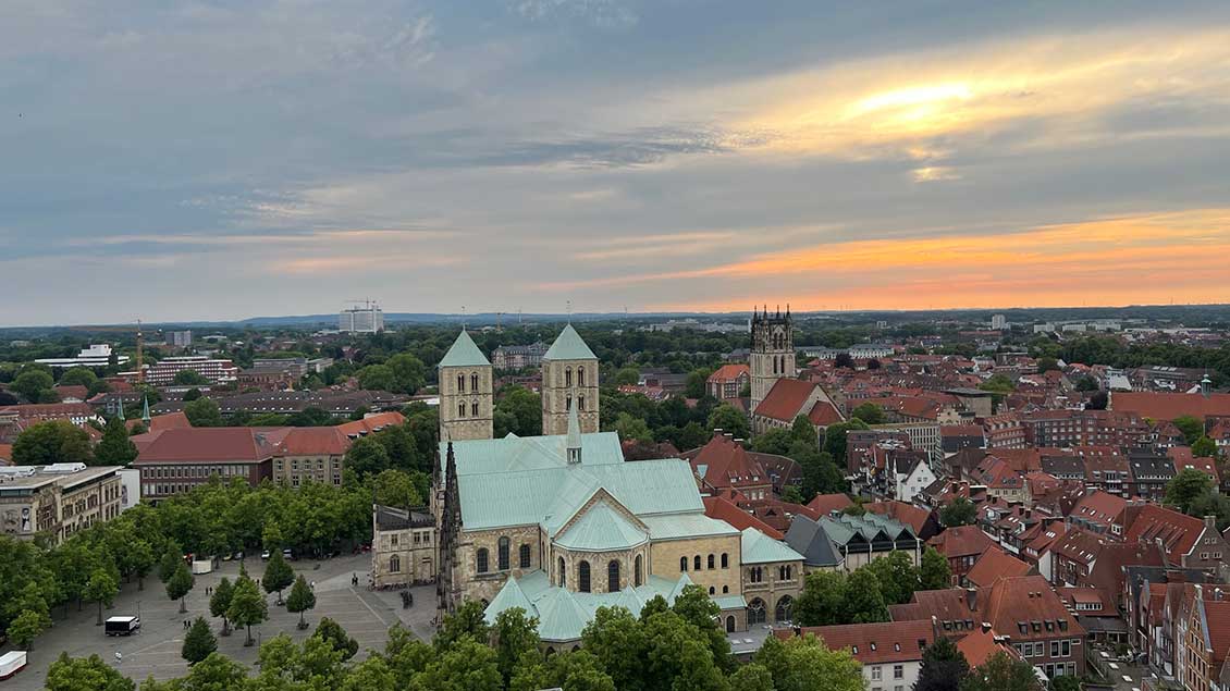 Blick über Münster mit Paulusdom