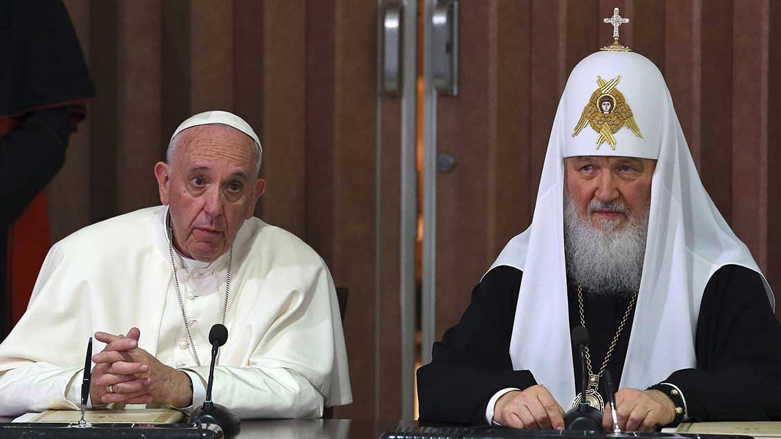 Papst und Kyrill Foto: Agencia EFE (Imago)