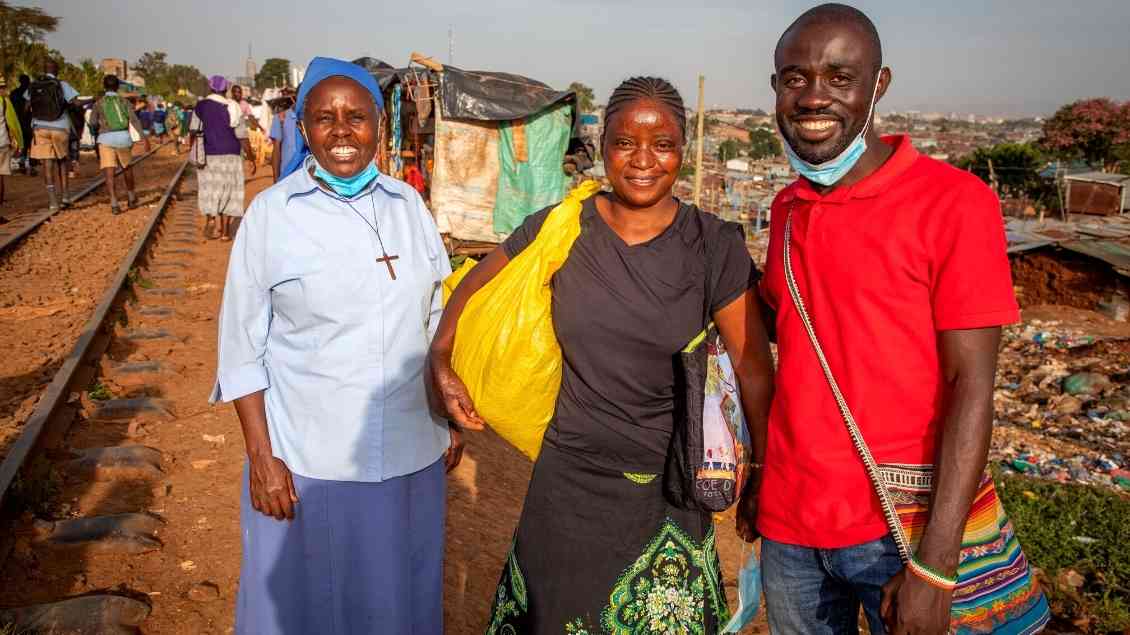 Missionsarbeit in Kibera Foto: Hartmut Schwarzbach (Missio Aachen)