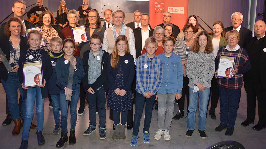 Der KinderPilgerWeg in Telgte wurde in Speyer mit dem ersten Platz des Bonifatiuspreises 2022 ausgezeichnet.