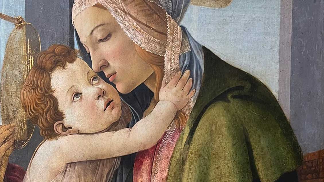 Madonna mit Kind - aus der Werkstatt von Botticelli (Detail) 