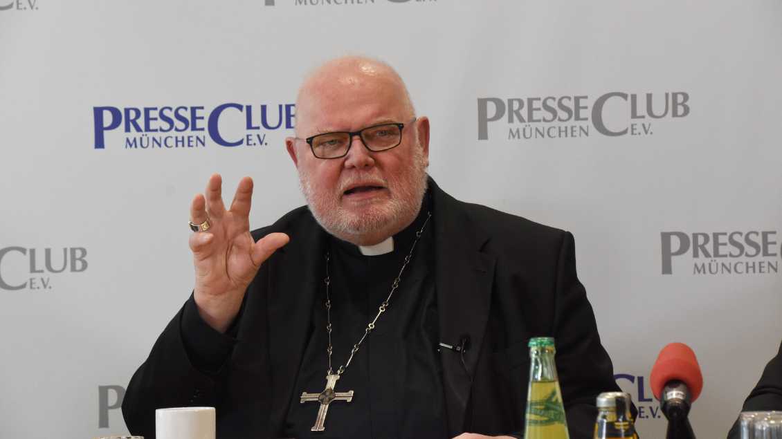 Kardinal Marx im Münchner Presseclub. Foto: Lindenthaler (imago)