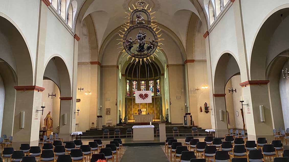 Innenraum der Marienkirche in Warendorf Foto: Johannes Bernard
